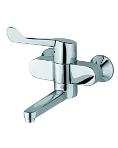 Kludi Mitigeur de lavabo mural Medi-Care 349200524 levier clinique, saillie 245 mm, chromé