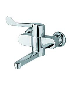Kludi Mitigeur de lavabo mural Medi-Care 349210524 levier clinique, saillie 250 mm, chromé