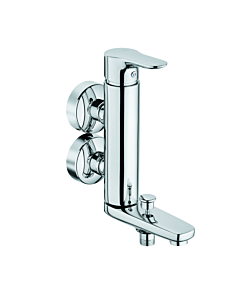 Kludi Objekta Wannenarmatur 364890575 chrom, vertikale Blockarmatur