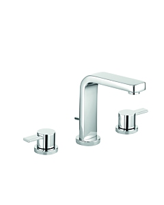 Kludi Zenta 3 Loch Waschtischarmatur 383930575 chrom, mit Ablaufgarnitur