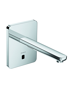 Kludi Zenta elektrische Waschtischarmatur 3840205 chrom, soft-edge Rosette, Ausladung 240mm