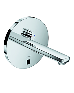 Kludi Zenta elektrische Waschtischarmatur 3850105 chrom, runde Rosette, Ausladung 190mm