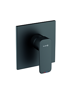 Kludi Robinetterie de douche Pure&amp;style 407553975 robinetterie à encastrer, débit 28 l/min, noir mat