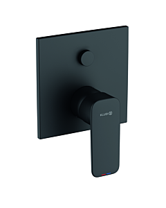 Kludi Robinetterie de bain Pure&amp;style 407633975 robinetterie à encastrer, intrinsèquement sûre contre le refoulement, noir mat