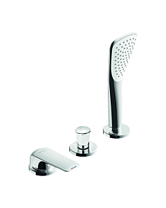 Kludi Ameo Wannenarmatur 414480575 chrom, Fliesenrandmontage, 3 Loch Wannenarmatur