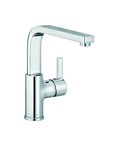 Kludi Zenta Waschtischarmatur 420260575 chrom, schwenkbarer Auslauf, ohne Ablaufgarnitur