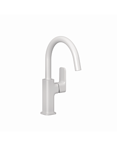 Kludi RENON mitigeur lavabo 420285375 sans garniture de vidange . opération latérale blanc mat