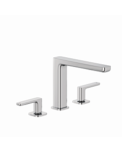 Kludi RENON 3-hole basin mixer 423930575 with Push Open chrome