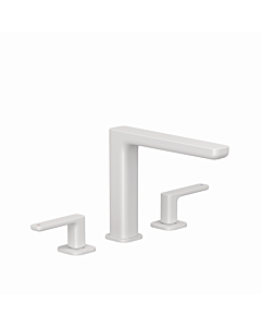 Kludi RENON 3-hole basin mixer 423935375 with Push Open matt white