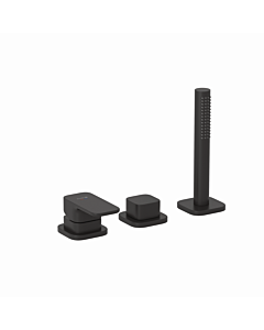 Kludi RENON 3-hole bath and shower mixer 424473975 without inlet matt black