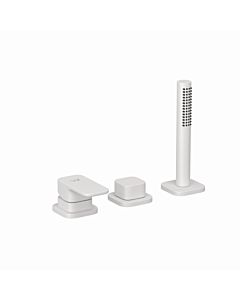 Kludi RENON 3-hole bath and shower mixer 424475375 without inlet matt white