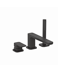 Kludi RENON 3-hole bath and shower mixer 424483975 with inlet matt black