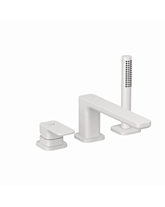 Kludi RENON 3-hole bath and shower mixer 424485375 with inlet matt white