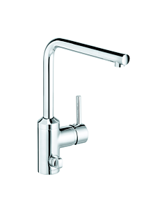 Kludi L-INE mitigeur évier 428160577  chromé, bec orientable, avec raccordement