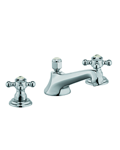 Kludi Adlon Waschtisch 3 Loch Armatur 510460520 chrom, mit Ablaufgarnitur