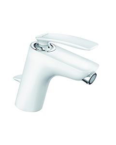 Kludi Balance White Bidetarmatur 522169175 chrom/weiß, mit Ablaufgarnitur