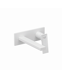Mitigeur mural 2 trous Kludi 542445375 210 mm, ensemble de finition, blanc mat
