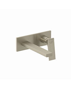 Kludi mural 2 trous DECUS 54244N575 210 mm, kit de construction fine, nickel brossé inoxydable