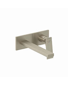 Kludi DECUS 2-Loch-Wandarmatur 54245N575  240 mm, Feinbau-Set Stainless, Brushed Nickel