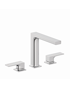 Kludi DECUS 3-Loch Waschtischmischer 543930575 mit Push-Open Ventil chrom