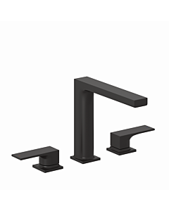 Kludi DECUS 3-Loch Waschtischmischer 543933975 mit Push-Open Ventil mattschwarz