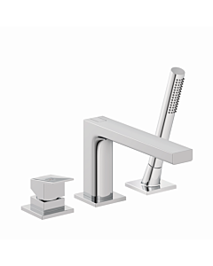 Kludi DECUS Wannenfüll-und Brausearmatur 54448N275 3-Loch Montage Brushed Gunmetal PVD