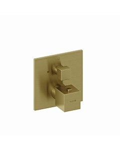 Kludi DECUS Brause-Thermostatarmatur 54885N075 Unterputz, Feinbau-Set, mit Funktionseinheit Brushed Gold