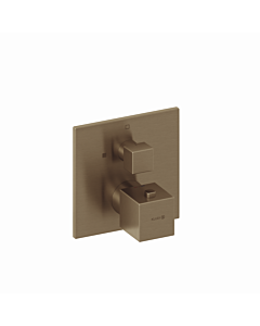 Kludi DECUS shower thermostatic mixer 54885N175 concealed, trim set, with function unit Brushed Bronze
