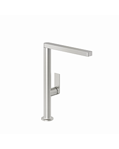 Kludi QORD kitchen faucet 56803N575 side operation, stainless brushed nickel