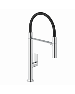 Kludi QORD kitchen faucet 568590575 flexible removable spout, chrome