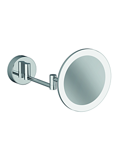 Kludi VELA R LED cosmetic mirror 5899505W with wall bracket chrome