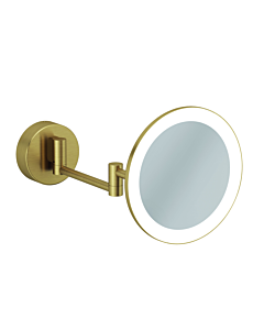 Kludi VELA R LED cosmetic mirror 58995N0W with wall mount Brushed Gold