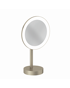 Kludi VELA R LED cosmetic mirror 58995N5F freestanding Stainless Brushed Nickel PVD