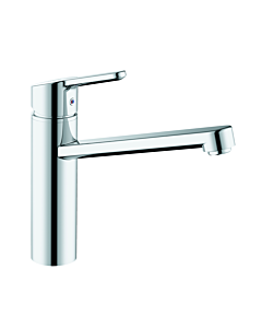 Kludi Küchenarmatur-Einhebelmischer 595740575 geschlossener Hebel, schwenkbarer Auslauf, chrom