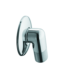 Wandanschlussbogen 6054005 1/2"", mit Rosette, verchromt