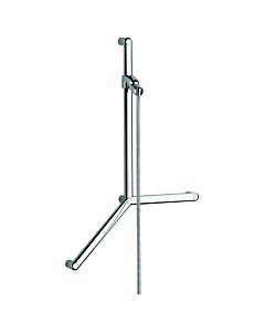 Kludi Sirena-Care barre de douche 6150205-00 900 mm, accessible aux personnes à mobilité réduite, barres d&#39;appui 90°/45°, chromé