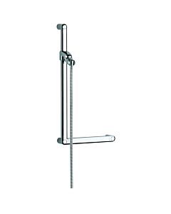 Kludi Barre de douche Sirena-Care 6150305-00 900 mm, accessible aux personnes à mobilité réduite, barre d&#39;appui à 90°, chromé