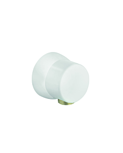 Kludi Sirena hose connection bend 630604300 white, with wall compensation ring