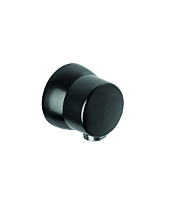 Kludi hose connection bend 6306139-00 DN 15, intrinsically safe, with wall compensation ring, matt black