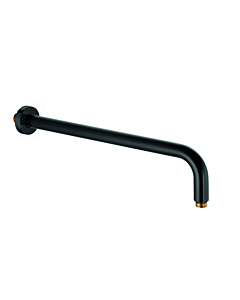 Kludi A -qa shower arm 6651439-00 DN 15, with push-on rosette d= 55mm, projection 400mm, matt black