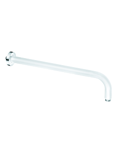 Kludi A shower arm 6651491-00 projection 400 mm, white / chrome, DN 15, with push rosette 55mm