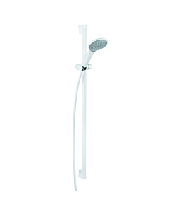 Kludi Freshline shower set 6784091-00 white/chrome, with wall bar 900mm, glides, hand shower