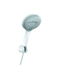 Kludi Freshline set de douche 6795091-00 blanc / chromé , chromé mural, douchette 3S, flexible de douche