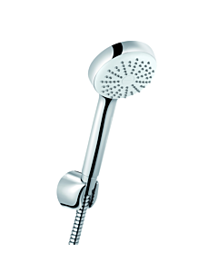 Kludi Logo 1S Wannenset 680100500 chrom, Handbrause mit 1 Stahlart