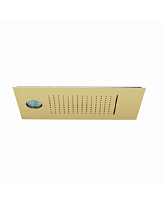 Kludi ASANA overhead shower 69460N0-00 60x30 cm, Waterfall SummerRain/AmbienceLight Brushed Gold