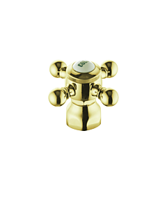 Kludi Adlon Kreuzgriff 753004500 Cold, vergoldet