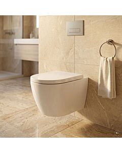 CARLDIX x LAUFEN Wand-WC Set spülrandlos A91004000101  Weiß, mit WC-Sitz, Absenkautomatik