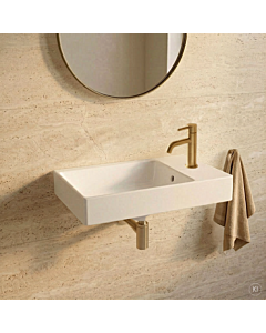CARLDIX x LAUFEN Hand washbasin 45 cm A91001014501 White, 450 x 260 mm, with overflow, tap hole on the right