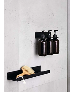 Étagère Laufen ASSIST H383AS14500001 257 x 101 mm, 3 distributeurs de savon, noir mat