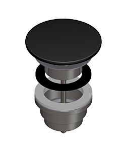LAUFEN waste valve H8981880200001 not lockable, with sapphire Bathroom ceramics cover, glossy black